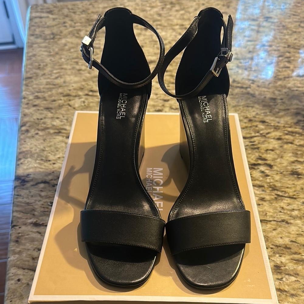 Michael Kors Black Heeled Sandals
